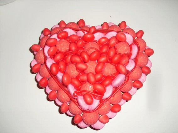 Gâteau bonbons coeur
