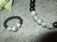Bague 3 boules blanches