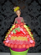 Poupée Barbie en bonbons
