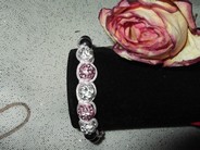 Shamballa enfant rose et blanc