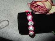 Shamballa enfant rose fluo