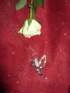 Collier Grande fée strass